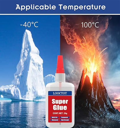 (2-in-1) Super Glue with Brush Applicator & Nozzle, 3D Printer Thick Glue for All Plastics and Fast Setting for Projects and Repairs,3000 CPS Clear Cyanoacrylate Glue, Mess Free Superglue Brush - style: Super-Glue