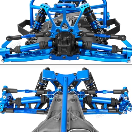 RC Drive Shaft CVD Axles Upgrades Part for 1/10 Slash VXL 4X4,Rustler VXL 4X4,Stampede VXL 4X4,#45 Steel Front Rear Driveshaft with Hex,Navy Blue - color: Blue - Upgrades Part