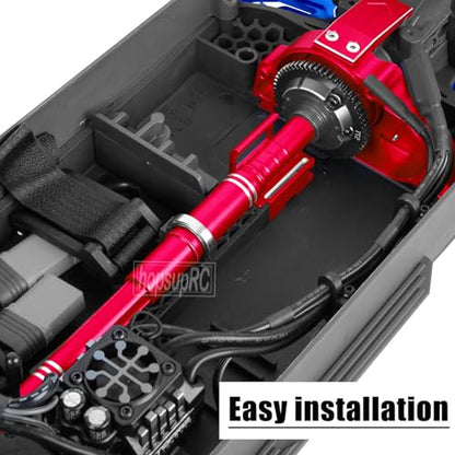 RC Suspension Arms Set&Steering Block Knuckles&Drive Shaft Axles Upgrades Part for 1/10 Kraton 4S V2 BLX,Outcast 4S V2 BLX,CVD Driveshafts Suspension Arms Hubs Caster Blocks.Red(Only Fit V2) - color: Red (2pcs)