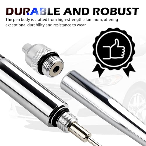 Car Precision Oiler Pen,Aluminum Pen Oiler with Solid Needle & Pocket Clip,Portable Leak-Proof Oil Applicator Car Accessories for Automotive Parts/Machine Maintenance