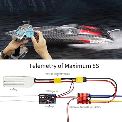 Radiolink RC6GS V3 7 Channels RC Transmitter and R7FG Gyro Receiver, One-Hand Handwheel Control Accessory 2.4GHz 600m RC Controller and Receiver kit for Remote Control Car, Boats, Truck