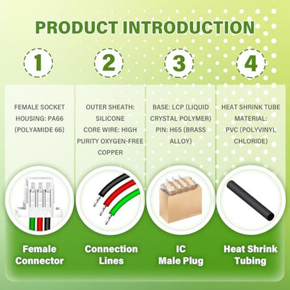 15 Sets/60 Pcs Mini Micro JST-SH-SMD-VHR 1.0mm 3-Pin Connector Kit | Premium Automotive Wiring, Heavy Duty Terminals, Reliable Circuit Board, High Temperature Housing, Easy Project Assembly - size: 3-Pin, style: JST-SH-VHR