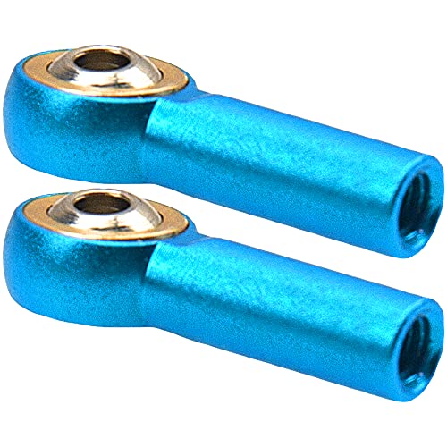 12Pack Vgoohobby Aluminum M4 Link Rod Tie Rod End Ball Head Joint Holder CW 26mm Compatible with Axial Redcat HPI Traxxas HSP 1/10 RC Car Truck Buggy Crawler (Blue) - color: Blue