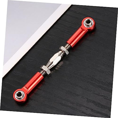 6pcs Adjustable Turnbuckle Rod Linkage for Rc Epxhsp Racing Trucks Premium Steering Rods Easy to Install Upgrade Parts Red