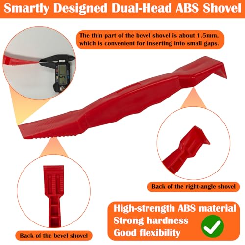 5Pcs Car Weatherstrip Installation & Cleaning Tool Kit – 2 Microfiber Towels, Groove Brush, Dual-Head ABS Shovel & 90° Metal Hook for Trim Groove, Roof Seal & Sunroof Strip