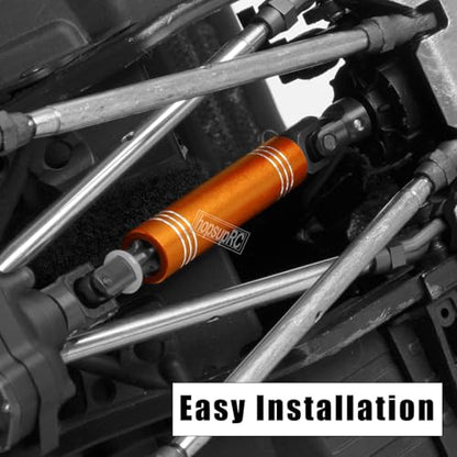 RC 113-137MM Crawler Drive Shaft Upgrades Part for 1/10 Axial SCX10 SCX10 II 90046 SCX10 III AXI03007 TRX4 D90,Universal Driveshaft,Steel and Aluminum axles,Gold(1PCS) - size: 113-137MM