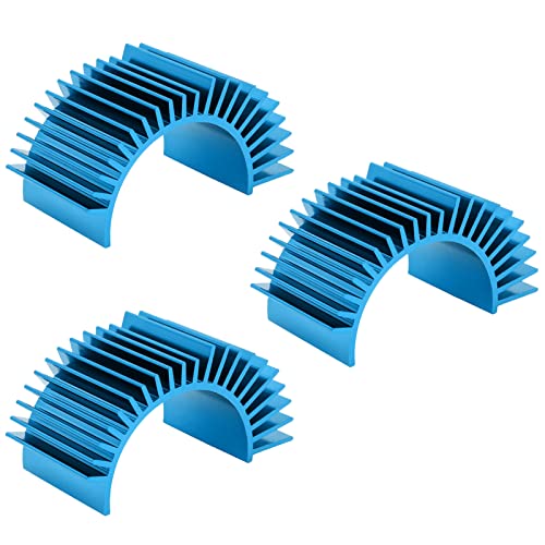 (3-Pack) Aluminum RC Motor Heatsink for 540 550 Size Motors Electric Engine Cooling Fans Brushed Brushless Models RC Car Accessories