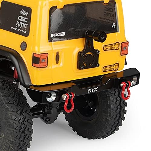 KYX Racing Aluminum Alloy Rear Bumper Upgrades Parts Accessories for 1/24th Scale RC Crawler Car Axial SCX24 JLU AXI00002
