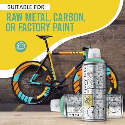 Spray.Bike Spray Paint - Ariel (Bright Mint Green) | Designed Mainly for Bicycles | Multi-Use Acrylic Spray Paint for Metal, Plastic | High Coverage Bike Paint, 400ml - color: Ariel