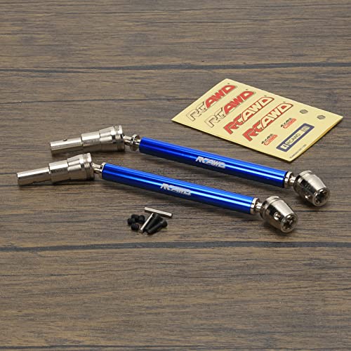RCAWD 1/10 CVD Driveshafts for Kraton 4S V2 & Outcast 4S V2 Upgrades (Only Fit V2), Axles Joint Shafts Aluminum Parts for ARRMA #ARA311147#ARA4408V2#ARA4410V2 Blue