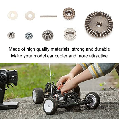 1/16 Scale RC Differential Gears, Durable Metal Construction RC Pinion Gear Set with Drive Gear for RC Hobbyists, Racing and Off-Road Adventures