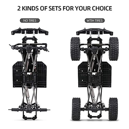313mm Wheelbase Chassis Frame for 1/10 AXIAL SCX10 II 90046 90047 RC Crawler Climbing Car DIY - size: no Tires