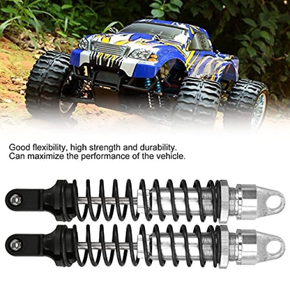 2Pcs 188mm RC Aluminum Shock Absorber Damper for 1/5 Scale OffRoad Cars, Suitable for HSP 94050 RC Gasoline Vehicles (Silver) - color: Silver