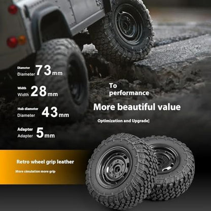 MN99S RC Rock Crawler, 1:12 Scale D90 Land Rover Defender 4WD Off-Road RC Truck with 3PCS 1200Mah Batteries, Upgraded 280 Motor 4-Link Suspension