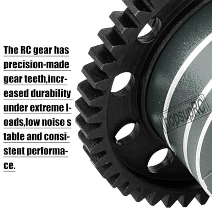 46T Upgrades Part Differential Slipper for 1/8 Outcast/Kraton/Notorious 6s BLX,1/7 Mojave/Felony 6s BLX,#45 Steel Spur Gear Slipper Clutch Diff Gear Hops Up.Titanium - color: Titanium(46t)