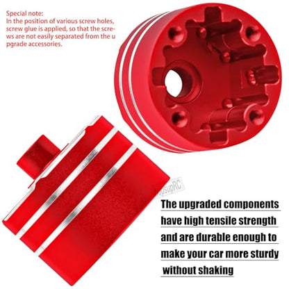 RC Upgrades Part for 1/8 Kraton/Outcast/Talion 6S BLX EXB,Notorious 6S BLX,1/7 Mojave 6S BLX EXB,BigRock/Fireteam 6S BLX,Aluminum Diff Case Differential Carrier,Replace #ARA310983 Red - color: Red(for 1/7 1/8)