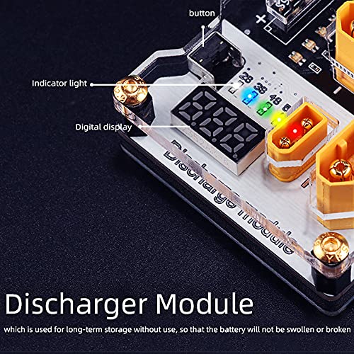 HGLRC 40A 4-Port Lipo Battery Balance Charger, Thor 6S Parallel Charging Board, with XT60/XT30 Plugs, Compatible with ISDT/IMAX/HOTA Chargers for 2-6S FPV Drone Batteries