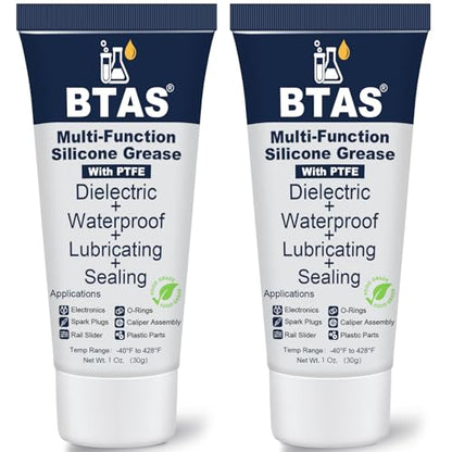 BTAS Dielectric Grease Automotive for Electrical Connectors,Di Dialectical Contact Tune-Up Grease of Car Spark Plug Boot Components Battery Terminal Electric Grasa,Against Salt Corrosion 1 oz 2 Pcs - size: 1 oz / 2 Pcs