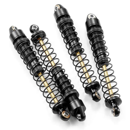 MOHERO 4Pcs RC Oil Filled Shocks - 80/90/100/110/120mm Shock Absorbers Kit for Most 1/10 RC Crawlers Like Axial SCX10 II III D90 CC01 Gen7 Gen8 CC01 Wraith RR10, etc (100MM) - size: 100MM