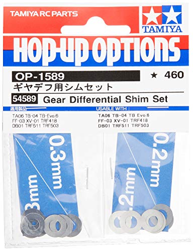 Tamiya 300054589 – Cone Differential Shimano Set, 0.2/0.3 mm, Model Making Accessories, 4 Pieces