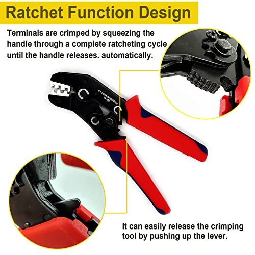 800pcs 1/2/3/4/5/6 Pin Automotive Waterproof Wire Connector with Crimper | Twippo 22-16 AWG 1/2/3/4/5/6 Wire Male and Female Electrical Connectors Plug Terminals Kit with Ratchet Crimping Tool(50set) - color: 800pcs With Crimper