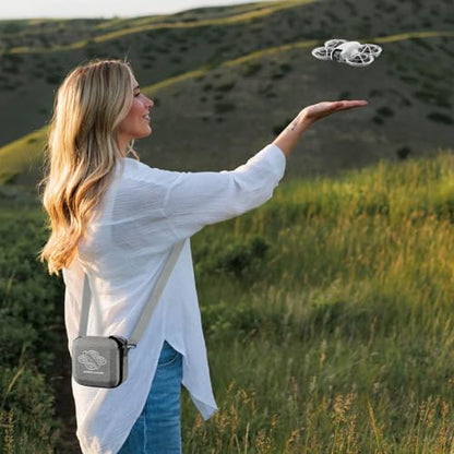 GAGITERVR N2 Small Neo Hard Carrying Case, Travel Shoulder Bag with Soft Lining, Portable Protection for Dji Neo Drone, Up to 3 Flight Batteries & Accessories, Ideal for Trip and Home Storage, Gray - size: For 3 Batteries