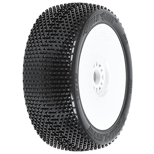 Pro-Line Racing Hole Shot 2.0 S3 18 Buggy MTD V2 White Wheels F/R PRO9041233 RC Tire