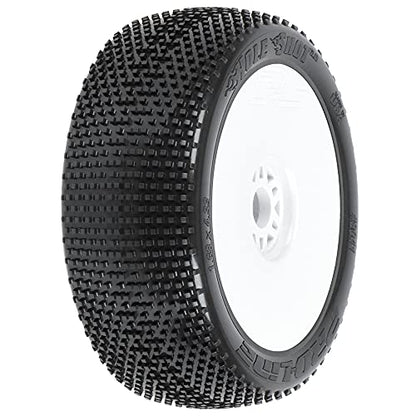 Pro-Line Racing Hole Shot 2.0 S3 18 Buggy MTD V2 White Wheels F/R PRO9041233 RC Tire