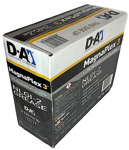 Magnaplex 3 | NLGI 2 | 14oz Grease Tubes | 10 Tube Case | 3% Moly | Lithium Complex Grease | High Temperature Protection | Extreme Load Protection | Multipurpose Grease