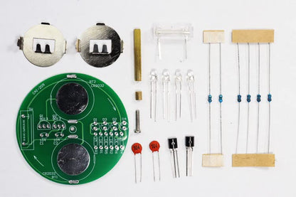 ISolderStore Soldering Project Soldering Practice Kit LED Rotating Desk Gyroscope DIY Kit Electronics Kit for Beginner