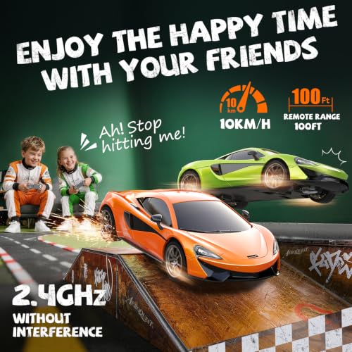 AEROQUEST 1:24 McLaren Remote Control Car（570S-Green） | Officially Licensed,Birthday Gift,Toys for ages 3-8,Electric Sport Racing,front-light ,2.4GHz-supports multi-play - color: Mclaren Green