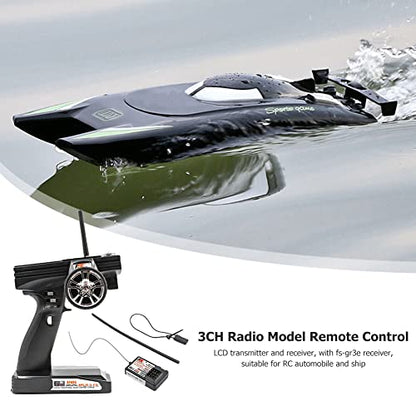 Goolsky Flysky FS-GT3B RC Transmitter 2.4GHz 3 Channel Remote Controller & FS-GR3E Receiver for RC Car Boat