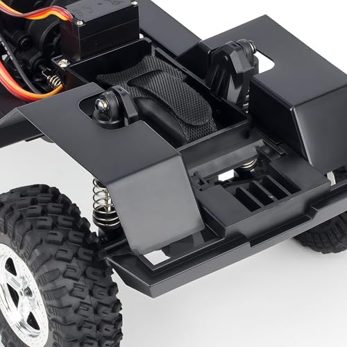 AMK TRX4M Nylon Chassis Frame with 2-Speed Gearbox, 155mm Wheelbase, Assembled 1/18 RC Crawler Chassis for TRX4M Bronco Defender JJRC C8809 C8801 Upgrade Parts