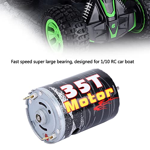 540 Brushed Motor Spare Part Accessory for 1/10 RC Car Boat Model, High - Purity Copper Windings with Super Large Bearing, Precisely Balanced Rotor for Stable Performance (M540-35T) - size: M540-35T