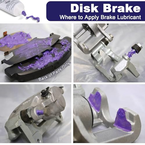 BTAS Brake Grease for Brake Parts Lubricant,Caliper Sliding Pin and Pad Lube,Silicone Brake Grease of High Temp Synthetic Ceramic 1oz - size: 1 oz