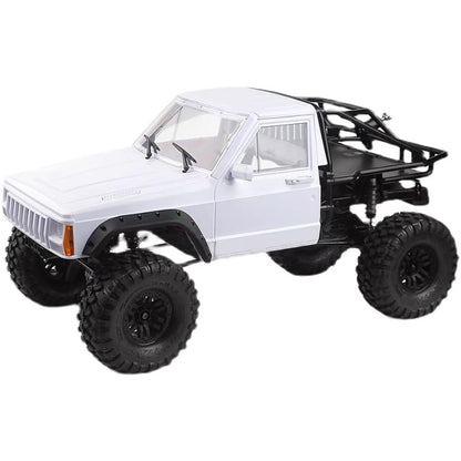 1/10 RC Hard Shell Cab & Back-Half Cage Body Shell Kit for 1/10 RC Crawler TRX4 SCX10 90046 AT4 GEN 8 Scout II,313mm Wheelbase Cherokee Upgrade and Modify (Silver Gray) - color: Silver Gray