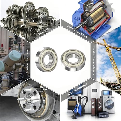693ZZ 20 PCS Miniature Deep Groove Ball Bearing 3×8×4mm Double Metal Shielded Ball Bearing Chrome Steel P0 Z2 Bearing for Industrial Machine,Power Tools and Mechanical Equipment - size: 693ZZ Size 3×8×4mm
