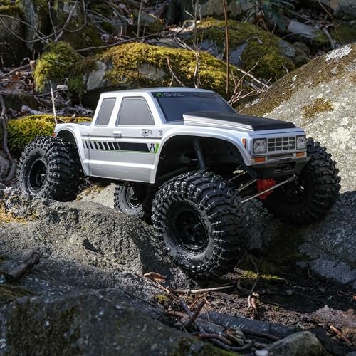 Axial RC Truck 1/10 SCX10 III Coyote 4X4 RTR (Battery and Charger Not Included) Brushed Rock Crawler, Silver, AXI-2036T1 - color: Silver