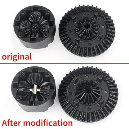 Steel Differential Drive Gear Set Kit for Tamiya TT02 TT02B XV02 | 1/10 On Road Touring Rally Racing Drift Car Upgrade Parts