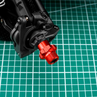 4Pcs Aluminum Alloy RC Hex Combiner Wheel Hex Hub Adapter, Red | Upgrades, For 1/8 Tra-xxas Jato VXL 2S, RC Monster Trucks - color: Red