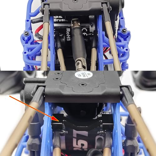 Aluminum Side Panel Crossbar Chassis Cross Brace Hoop Cross Bar for Losi 1/18 Mini LMT 4X4 Brushed Monster Truck Upgrades