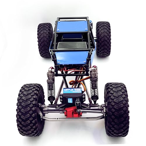 Nylon Rock Buggy Roll Cage Body Shell Chassis Kit for SCX10 ll 90046(Blue) | Roll Cage Rock Buggy Body Shell,1/10 RC Crawler Upgrade Parts,High-strength,Easy Assembled - color: Blue