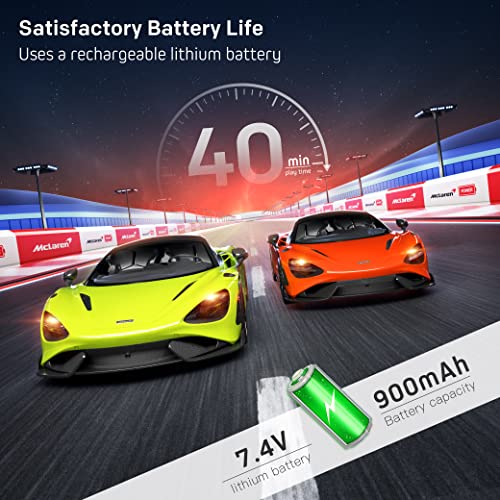 MIEBELY Remote Control Car, McLaren Rc Cars Officially Licensed 1/12 Scale 7.4V 900mAh Toy Car with 12km/h Fast Model Car Headlight for Adults Kids Boys Age 6-12 Year Birthday Ideas Gift Green | Official license;900mAh lithium;2.4G 200ft control;steering