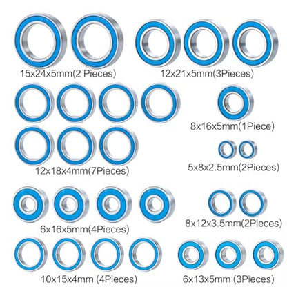 RC Bearing Kit For MAXX For WideMAXX 89086-4 1/10 28PCS Ball Bearing Complete Set RC Truck Car Upgrade Parts Model Accessory Assemble