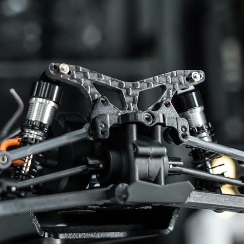 INJORA Carbon Shock Towers and Aluminum Oil Shocks for Losi Micro-B/Micro-T
