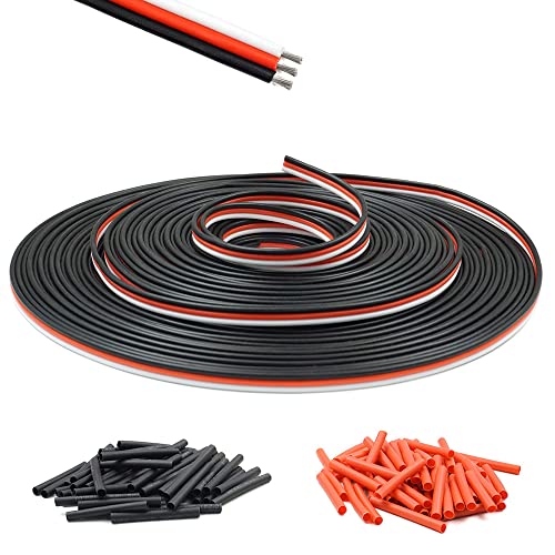 Servo Extension Cable Wire 22AWG 26AWG 60 Cores Lead 3P Line for RC Cars Drones Boats Planes Model Accessories (22AWG 30feet)