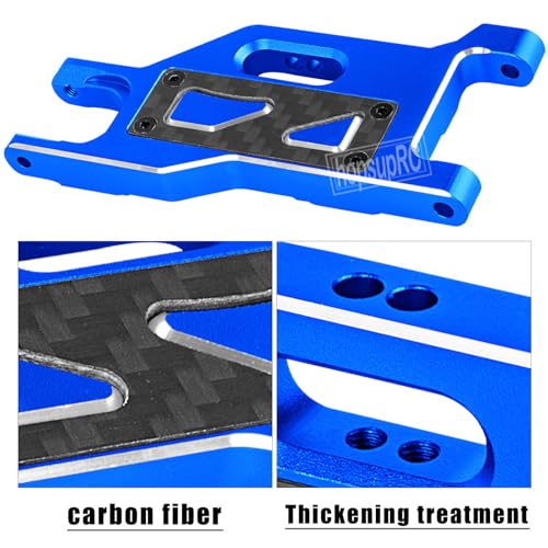 Aluminum for Upgrades Parts 1/10 Slash 2WD VXL/Slash 2WD,Front&Rear Suspension A Arms w/Tie Bar (Only for Slash) Hops Up,Navy Blue - color: Navy Blue(for 1/10)