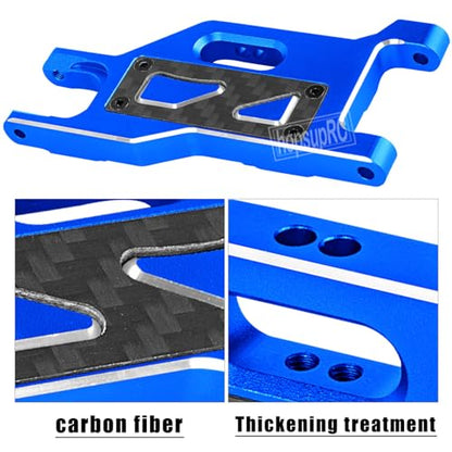 Aluminum for Upgrades Parts 1/10 Slash 2WD VXL/Slash 2WD,Front&Rear Suspension A Arms w/Tie Bar (Only for Slash) Hops Up,Navy Blue - color: Navy Blue(for 1/10)