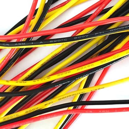 10Pairs JST PH 2.0mm 3 Pin Male and Female Connector Plug with 10cm 22 AWG Soft Silicone Cable Wire for Light Strip