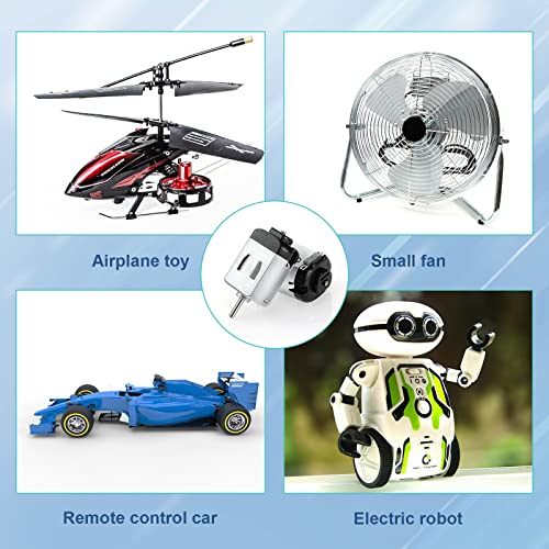 Coume 100 Pack Dc Motor 1.5-3v 23000rpm Mini Hobby Electric Motor High Speed Torque for DIY Remote Control Toy Car Experiments